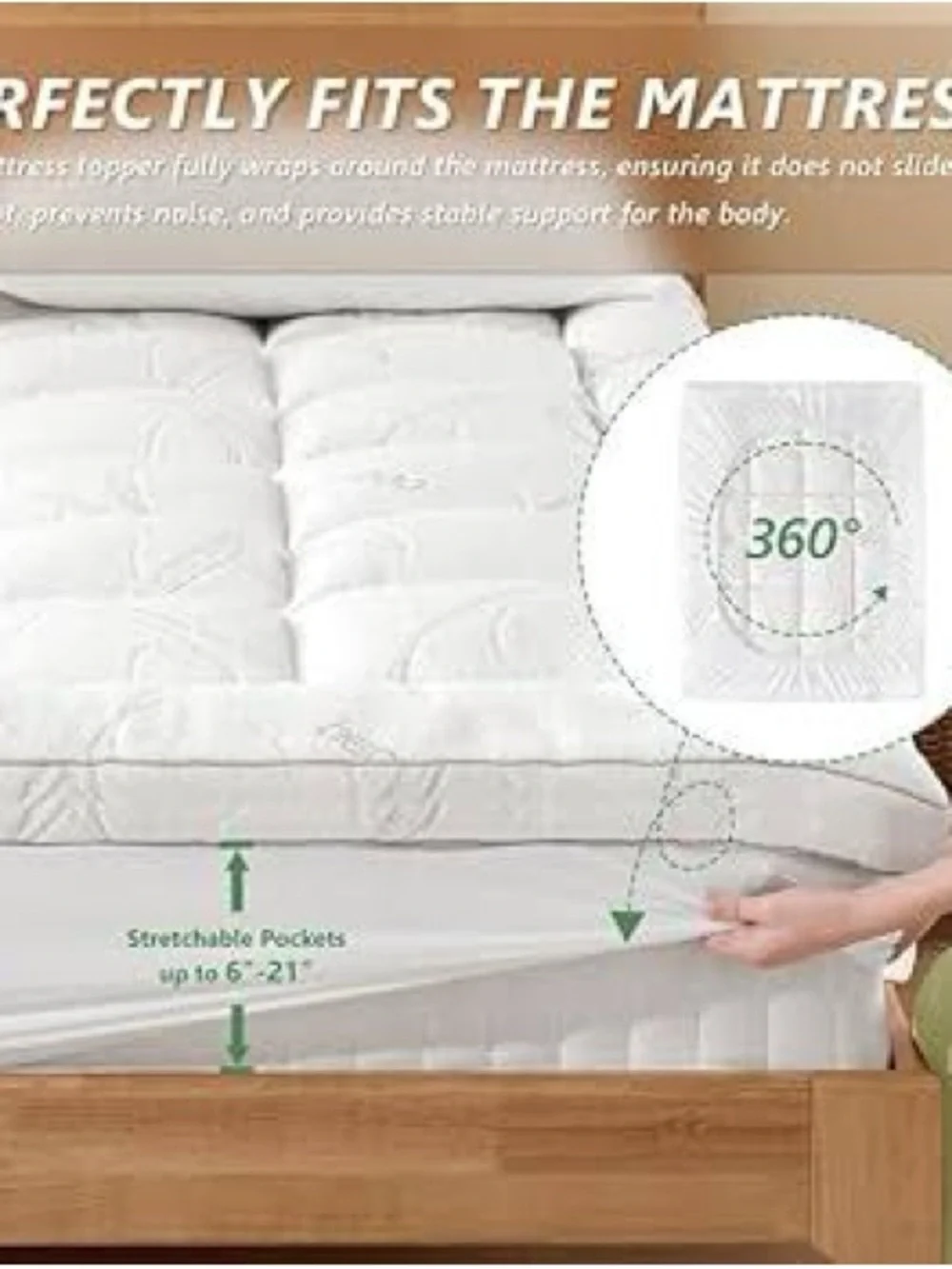 Homemate Twin XL Mattress Topper EUC